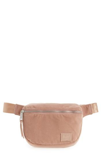 Herschel Supply Co. Fifteen Velvet Belt Bag - Pink