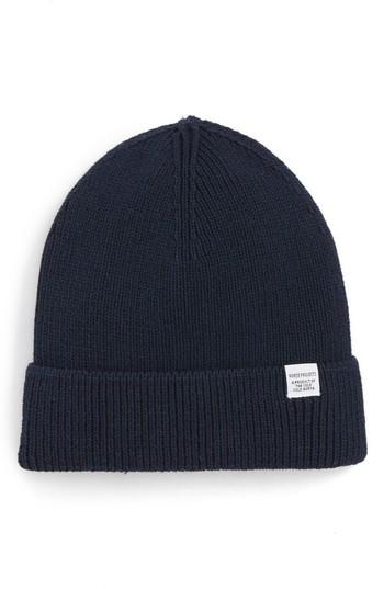 Men's Norse Projects Watchmen Knit Cap - Blue