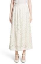 Women's Co Pebbles Embroidered Mesh Midi Skirt