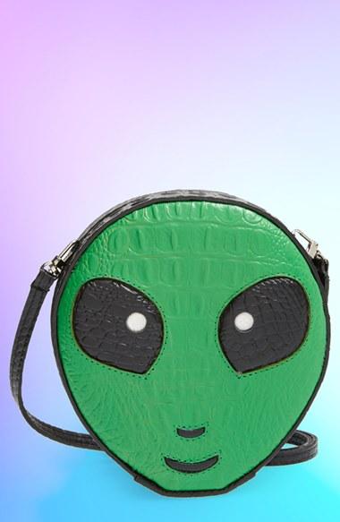 Women's Gelareh Mizrahi 'alien' Croc Embossed Leather Clutch (nordstrom