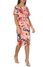 Women's Dorothy Perkins Bardot Pencil Dress Us / 10 Uk - Pink