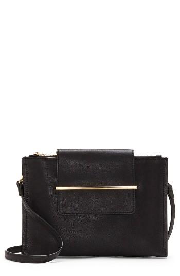 Vince Camuto Zarin Leather Crossbody Bag - Black