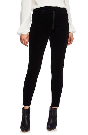 Women's 1.state Five-pocket Pinwale Corduroy Ankle Skinny Pants - Black