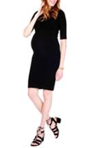 Women's Ingrid & Isabel Sweater Knit Maternity Sheath Dress - Black