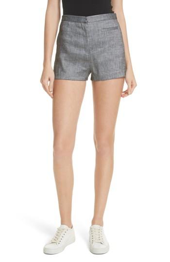 Women's Milly Trudee High Waist Shorts - Green