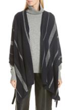 Women's Rails Ellise Stripe Silk & Cashmere Blend Sweater - Grey