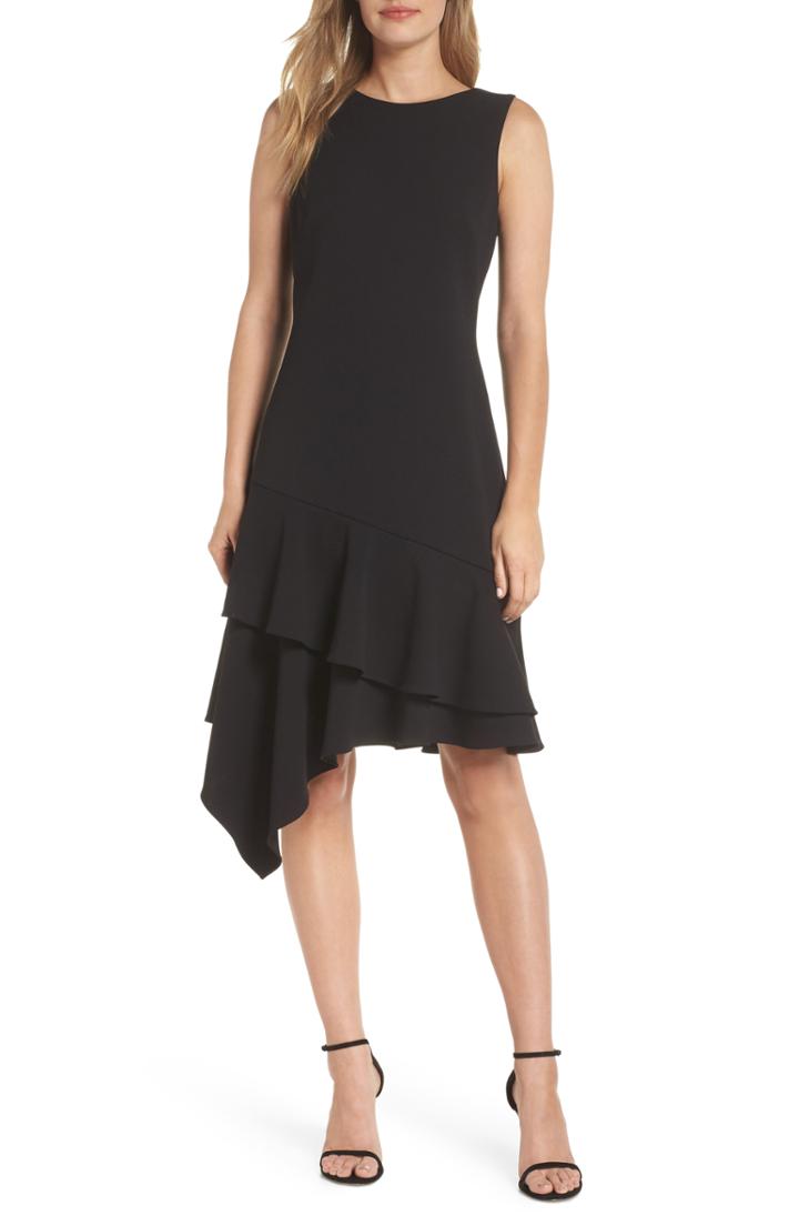 Women's Vince Camuto Asymmetrical Ruffle Hem Cocktail Dress
