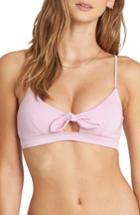 Women's Billabong Sol Searcher Tie Bikini Top - Purple