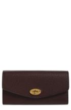 Women's Mulberry Darley Continental Calfskin Leather Wallet - Red