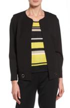 Women's Ming Wang Grommet Detail Jacket - Black