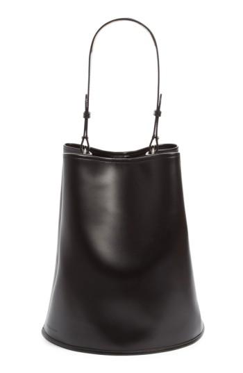 Creatures Of Comfort Large Calfskin Leather Bucket Bag - Black