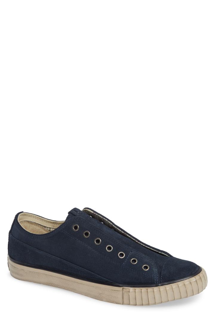 Men's Bootleg By John Varvatos Laceless Sneaker .5 M - Blue