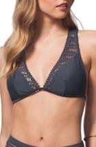 Women's Rip Curl Surf Mesh Bikini Top - Grey