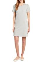 Women's Bobeau Knit T-shirt Cotton Dress - Grey