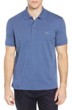 Men's Lacoste Jersey Interlock Fit Polo, Size 6(xl) - Blue