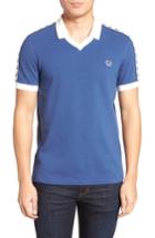 Men's Fred Perry Taped Logo Polo - Blue
