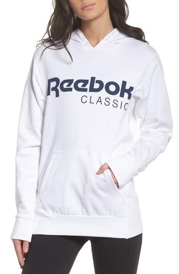 Women's Reebok Foundation French Terry Hoodie - White