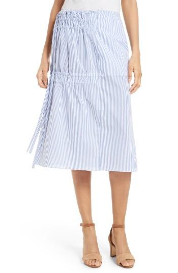 Women's Tibi Elliot Stripe Side Tie Skirt