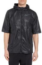 Men's Nike Running Shield Short Sleeve Hooded Jacket