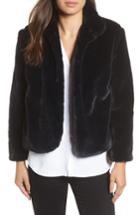 Women's Halogen Faux Fur Jacket - Black