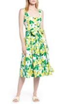 Women's 1901 Button Front Lemon Print Dress - Yellow