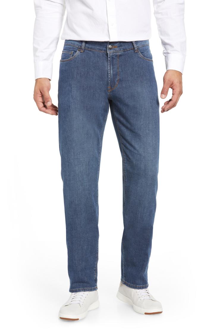 Men's Peter Millar Fit Jeans, Size 33 - Blue