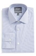 Men's Bonobos Jetsetter Slim Fit Stretch Check Dress Shirt .5 32 - Blue