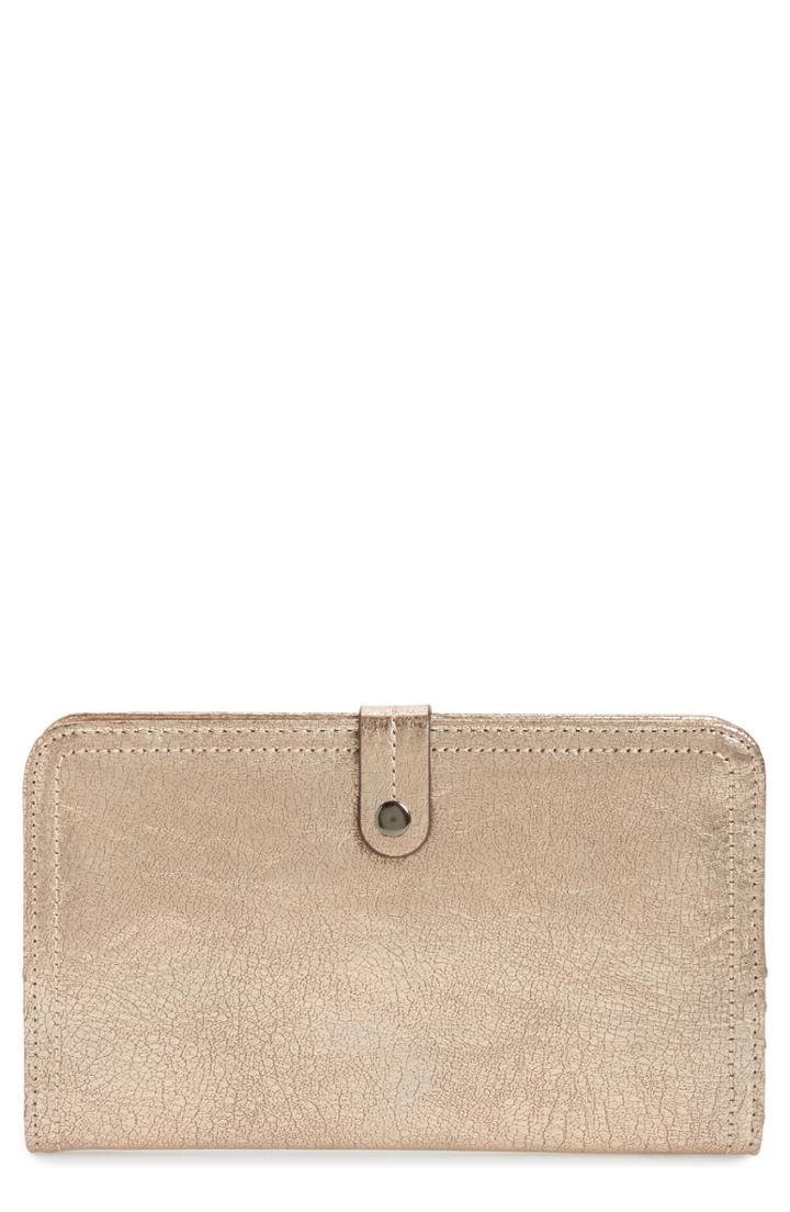 Women's Sole Society Travel Faux Leather Wallet - Metallic