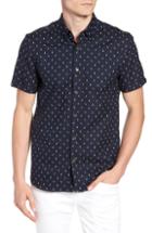 Men's Ted Baker London Slim Fit Musical Print Sport Shirt (l) - Blue
