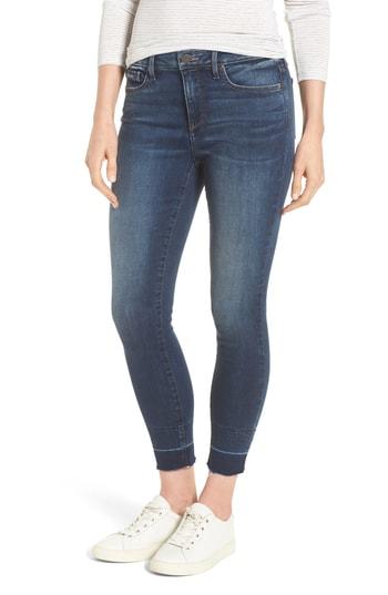 Women's Nydj Ami Wide Release Hem Super Skinny Jeans - Blue