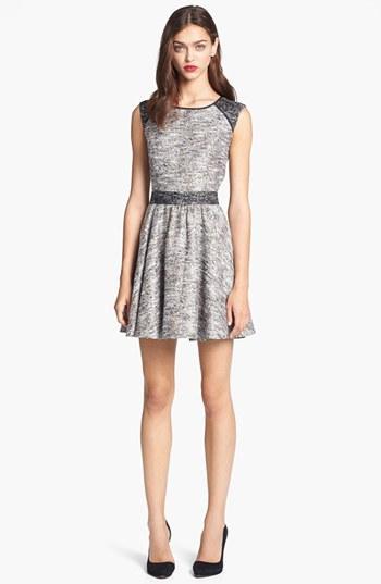 Rachel Zoe 'marley' Flared Metallic Tweed