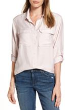 Women's Two By Vince Camuto Rumple Roll Sleeve Shirt