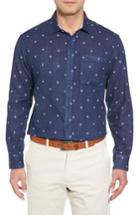 Men's Tommy Bahama Twin Palms Embroidered Cotton Sport Shirt