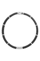 Women's Lagos Black Caviar Diamond 6-link Rope Necklace