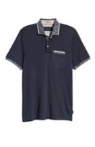 Men's Ted Baker London Dalmat Trim Fit Cotton & Modal Polo (xl) - Blue