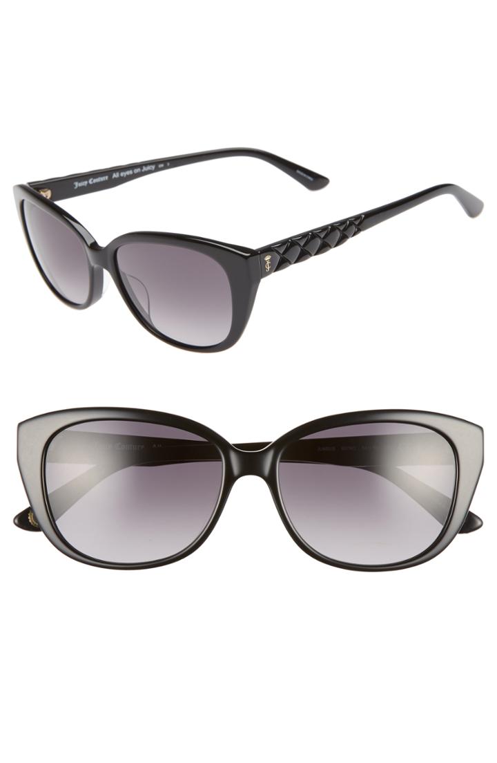 Women's Juicy Couture 54mm Cat Eye Sunglasses - Burgundy Havana