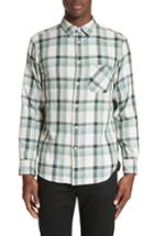 Men's Rag & Bone Plaid Woven Shirt - Green