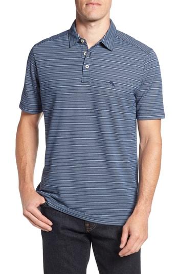 Men's Tommy Bahama Santa Elana Stripe Polo - Blue