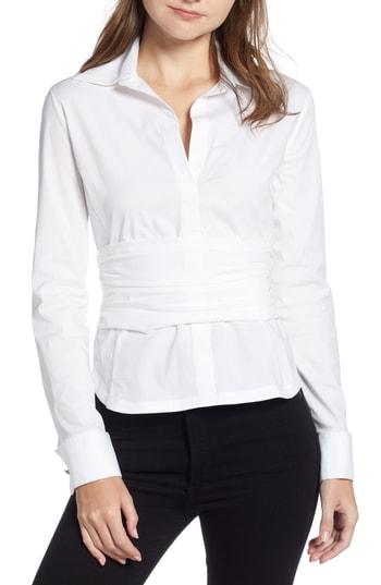 Women's Bailey 44 Stud Poker Shirt - White