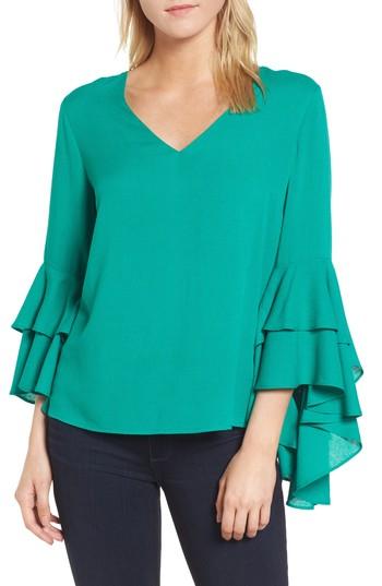 Women's Chelsea28 Bell Sleeve Top, Size - Green