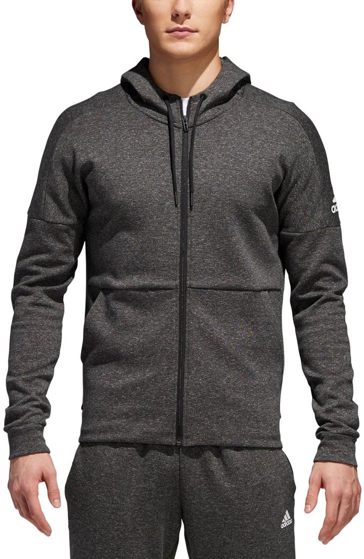 Men's Adidas Id Stadium Zip Hoodie, Size - Black