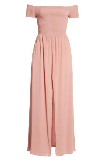 Women's Tularosa Henderson Print Off The Shoulder Maxi Dress - Pink