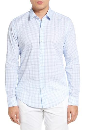 Men's Boss Robbie Trim Fit Check Sport Shirt