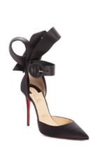 Women's Christian Louboutin Raissa Bow Ankle Strap Pump .5us / 36.5eu - Black