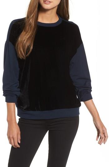 Women's Velvet By Graham & Spencer Fleece & Velvet Sweatshirt - Blue