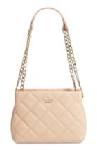 Kate Spade New York Emerson Place - Jenia Quilted Leather Shoulder Bag - Beige