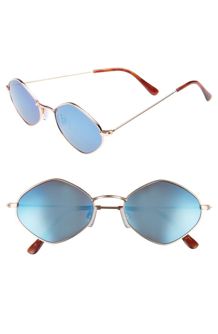 Women's Bp. 57mm Geo Sunglasses - Gold/ Blue