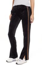 Women's Pam & Gela Shimmer Stripe Track Pants, Size - Black