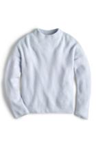 Women's J.crew Point Sur Button Back Waffle Sweater, Size - Blue