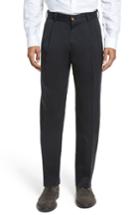 Men's Bills Khakis Classic Fit Pleat Front Chamois Cloth Pants X Unhemmed - Black